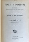 1879 From Egypt To Palestine By S  Bartlett Antique Illustrated W  Folding Map