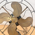Antique Emerson 14646 Brass Blade Electric Desk Fan Vintage 4 Blade 110v