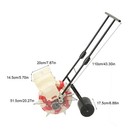 7-nozzles Manual Seeding Machine Seeder Planter Hand-push Garden Seeder Armrest