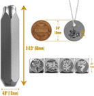 Thecraftguy Steel Metal Stamping Tool Flower Design 5 16 Inches Flower Metal