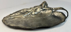 Antique Art Nouveau Water Nymph On Lily Pad Metal Vanity Or Calling Card Tray