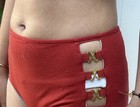Vintage 60s 70s Swim Bali M Bathing Suit Bikini Bond Girl Groovy Sexy