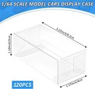 120 Pcs Clear Display Case Model Cars Storage For Hot Wheels 1 64 Scale