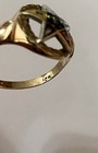 Vintage Solid 10k Yellow Gold Masonic Eastern Star Ring Sz 7