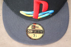 Sony Playstation New Era 59fifty Fitted Hat Black Gray Size 7 1 4 W  Sticker