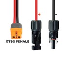 10 Awg Xt60i Female To Solar Connector Solar Panel Extension Charging Cable