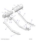 Polaris Exhaust Silencer Weld  High Temp Powder Paint  Black