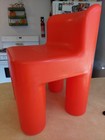 Vintage Little Tikes Red Child Size Chair Sturdy Plastic Chunky
