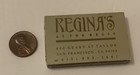 Vintage Regina   s At The Regis Matchbox Restaurant Advertising San Francisco Ca