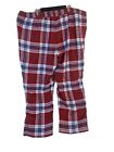 L l  Bean Lounge Pants Mens 2xl 30  Plaid Flannel Fleece Lined Pajama Sleep New