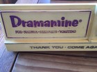 Rare Vintage Dramamine Drug Store Pharmacy Advertising Sign With Changeable Date