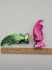 2 Vintage Lamis King Art Deco Style Metallic Plastic Swan Lipstick Tubes As Is