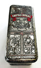 Chivas Regal Scotch Whisky Hinged Tin Metal Box Bar Man Cave Rustic Aged Patina
