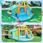Inflatable Bounce House W  Water Slide For Kids Aged 3-10 W  520w Blower Outdoor