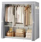 Portable Closet Wardrobe Clothes Rack Storage Organizer Shelf Water-proof Fabric