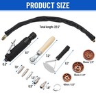 Tire Repair Set Includes 2500rpm Low Speed Air Tire Buffer Tire Patch Roller