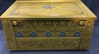 Vintage Gold Metaxa Larnax Box 12x9x5 5 Good Condition
