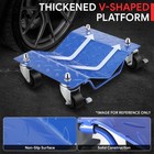  4pcs  6000lbs heavy Duty Skate Car Tire Wheel Dollies Auto Repair Slide Blue