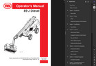 Mec 85-j Diesel Boom Man Lift Owners Operators Manual Pdf On Usb