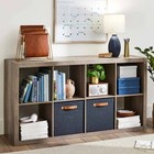 Better Homes   Gardens 8 Cube Storage Organizer  Rustic Gray