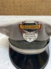 Vintage National Trailways Bus System Bus Driver Hat And Badge Pacific Trailways