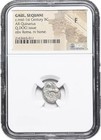 Celtic Gaul Sequani  Ancient France 50 Bc Ar Quinarius  Silver Celts Coin  Ngc F