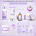 Bath   Body Gift Basket For Women  Honey Lavender Home Spa Set With Oil Diffuser