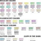 Art 45 - Color Fabric Paint Set - 3d  Permanent  With Tools  Glow glitter Etc