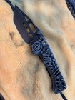 Monster Ti Camping And Tactical Folding Knife W z-wear Pm Tanto Blade