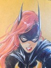 Batgirl Original Fine Art  Signed 8 5x11 Coa 