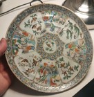 Antique Chinese Porcelain Plate Famille Rose Handpainted