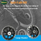 Mehome Flash Training Wheels For 12 14 16 18 20 Inch Kids Bike   heavy L  Black