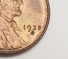 1935 S Lincoln Wheat Cent   Penny  Ave Circulated    free Shipping  