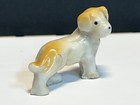 Tiny Vintage Miniature Ceramic Dog Figurine 