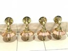 New Nautical Marine Ship Solid Brass Light With Copper Defector Cover 4 Pieces