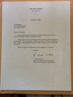 President Barack Obama Signed 2009 Autograph 8 X 10 Photo W white House Letter
