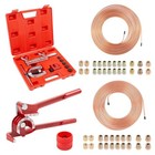 25 Ft 3 16  And 1 4  Copper-plated Brake Line Flaring Tool Kit With 20