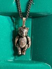 Margarete Steiff Vintage 925 Silver Teddy Bear Pendant  And Chain