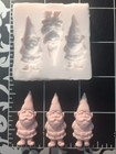 Tiny Garden Gnome Silicone Mold For Fondant-polymer Clay-handcrafts-resin-candy