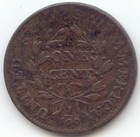 1798 Draped Bust Large Cent  Type 2 Hair  Fine-vf Details