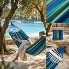 2 Person Double Camping Hammock Chair Bed Outdoor Hanging Swing Sleeping Garden