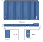 Double Camping Sleeping Pad With Pillow Foot Pump Self Inflating For 2 Person