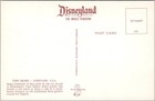 Vintage Disneyland Anaheim Ca Postcard  town Square  Trolley   Fire Truck  a-6