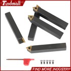 5pcs 3 8  Carbide Indexable Turning Tool Lathe Tool Bit With Carbide Inserts