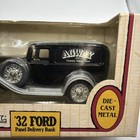 Ertl    32 Ford Panel Delivery Bank Metal Die Cast Bank  New In Box 
