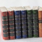 Vintage Miniature German Dollhouse Books Lot Of 16 Wood Paper Covers