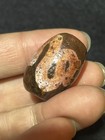 Energy Tibetan Old Agate Cinnabar Dots Zodiac Snake Wanzi Swastica Dzi Bead