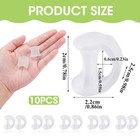 10pcs Gel Toe Separator  Pinky Toe Spacers  Little Toe Cushions Straightener    