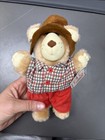 Wendys Hamburgers Furskins New 1986 Original Clothed Checked Top Teddy Bear