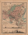 1860 Two-sided Original J H Colton Map Eastern Europe asia